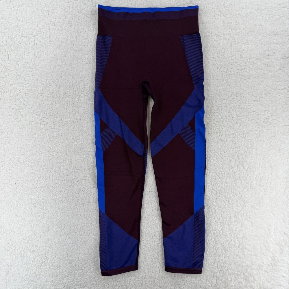 PINK Victoria's Secret Leggings Womens Large Purple Blue Cool & Comfy Activewear